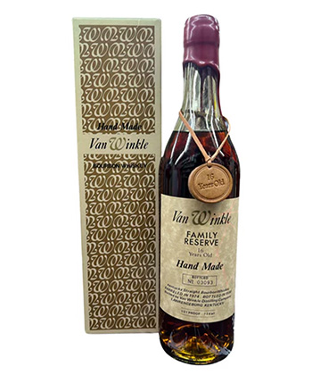 Old Rip Van Winkle Handmade Family Reserve 16 Year Old is one of the most expensive bourbons in the world.