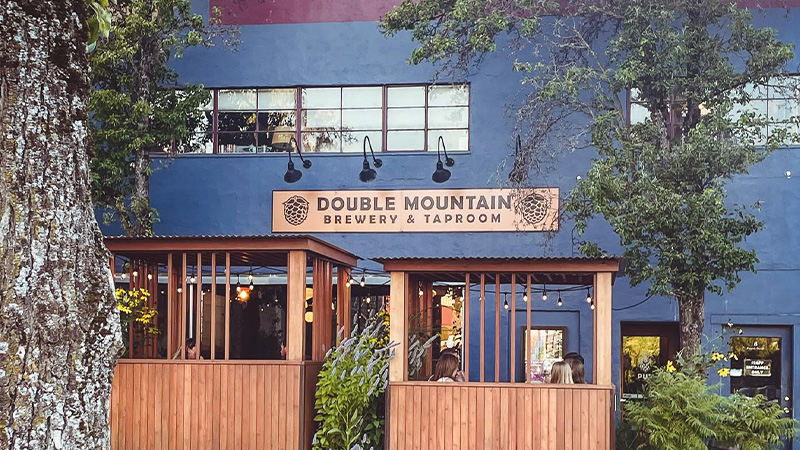 Double Mountain Brewery & Cidery in Hood River, Oregon is one of the most underrated West Coast breweries, according to brewers. 