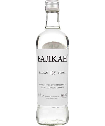 Sklar's Balkan 176 Vodka is one of the strongest spirits in the world. 