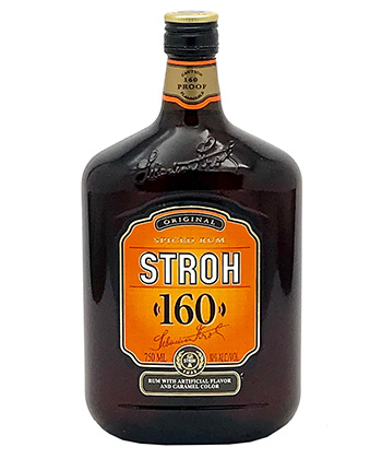 Stroh 160 Rum is one of the strongest spirits in the world. 