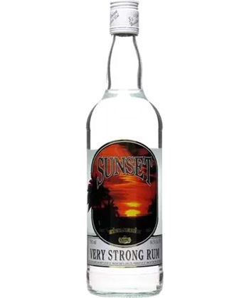 Sunset Very Strong Rum is one of the strongest spirits in the world. 