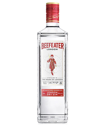 Beefeater London Dry Gin is a go-to gin for bartenders. 