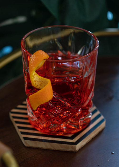 The Calvados Negroni is one of the best apple cocktails for fall. 