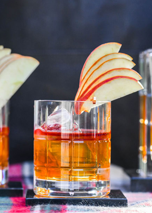 The Calvados Old Fashioned is one of the best apple cocktails for fall. 