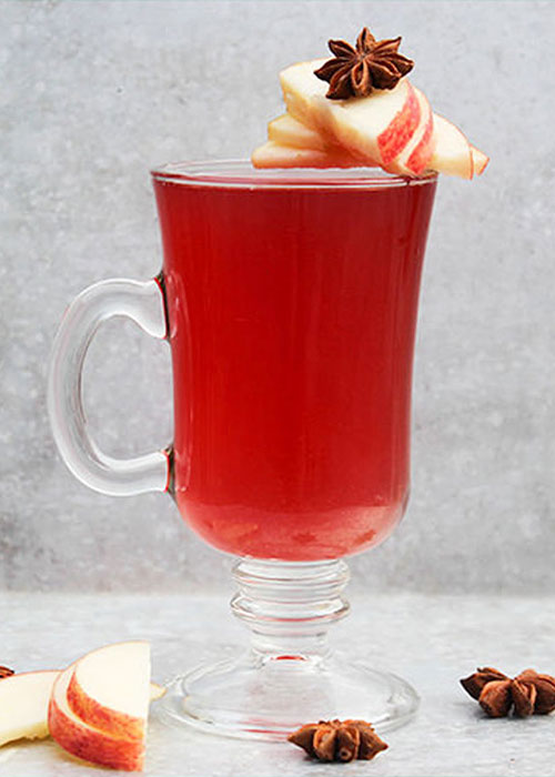 The Cranberry Apple Hot Toddy is one of the best apple cocktails for fall. 