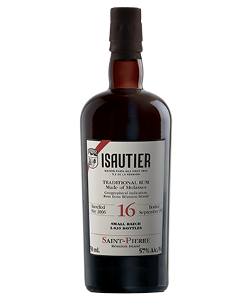 Isautier Traditional Rum 16 Year is one of the best rums for 2024. 