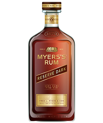 Myers's Reserve Dark Rum is one of the best rums for 2024. 