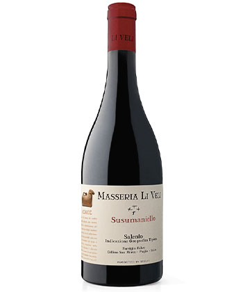 Masseria Li Veli ‘Askos’ Susumaniello Salento IGT 2022 is one of the best red wines from Puglia, Italy. 