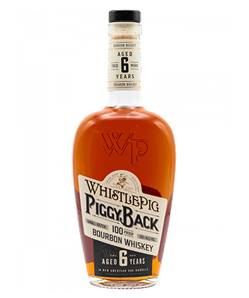 WhistlePig Piggyback 100 Proof Bourbon is one of the best bourbons for mixing cocktails, according to bartenders. 