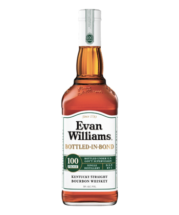 Evan Williams Bottled in Bond is one of the most underrated cheap bourbons, according to bartenders. 