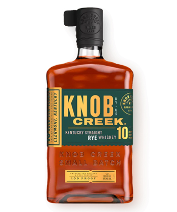 Knob Creek 10 Year Old Rye is one of the best rye whiskies for 2024. 