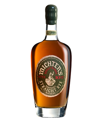 Michter's 10 Year Old Kentucky Straight Rye Whiskey (2024) is one of the best rye whiskies for 2024. 