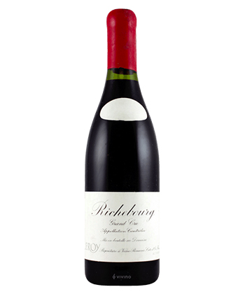 Leroy Richebourg Grand Cru is one of the world's most expensive Pinot Noirs. 