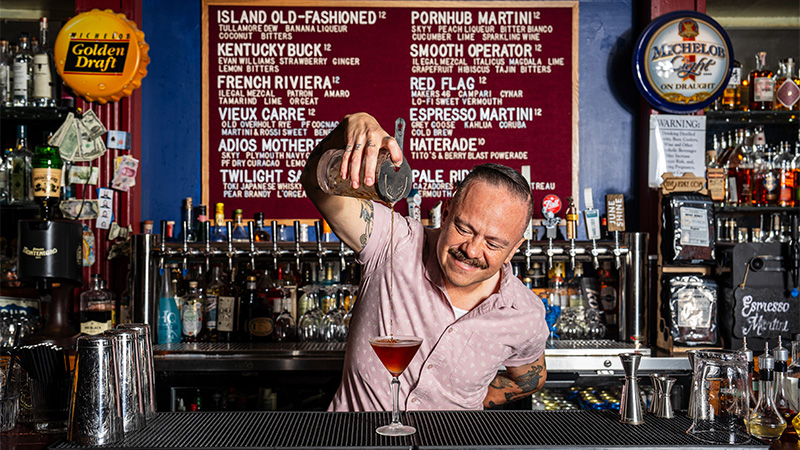 As co-owner of Gilly's House of Cocktails, Erick Castro's multifaceted career has allowed him to become a bona fide industry innovator.