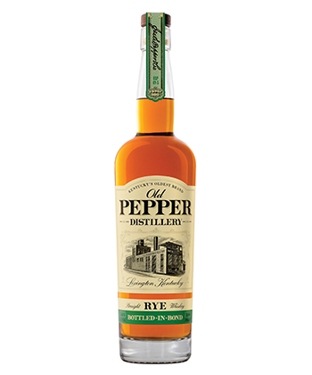 Old Pepper Bottled-in-Bond Rye is one of the best rye whiskies for 2024. 