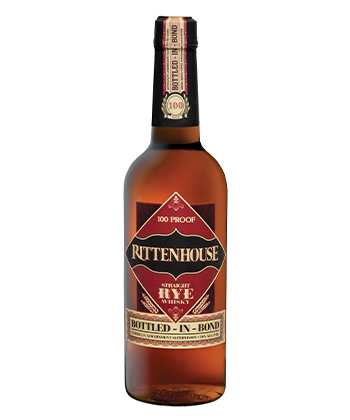 Rittenhouse Straight Rye Whisky is one of the best rye whiskies for 2024. 