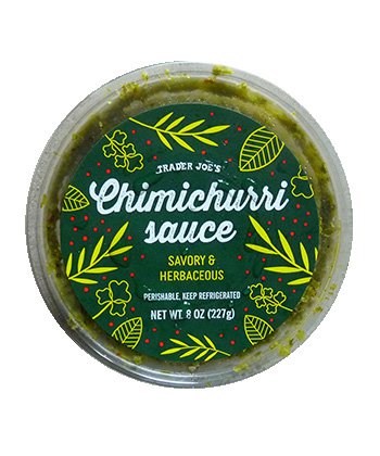 Chimichurri Sauce is a sleeper hit at Trader Joe's according to employees. 