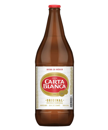 Carta Blanca is one of the most underrated cheap beers, according to brewers. 