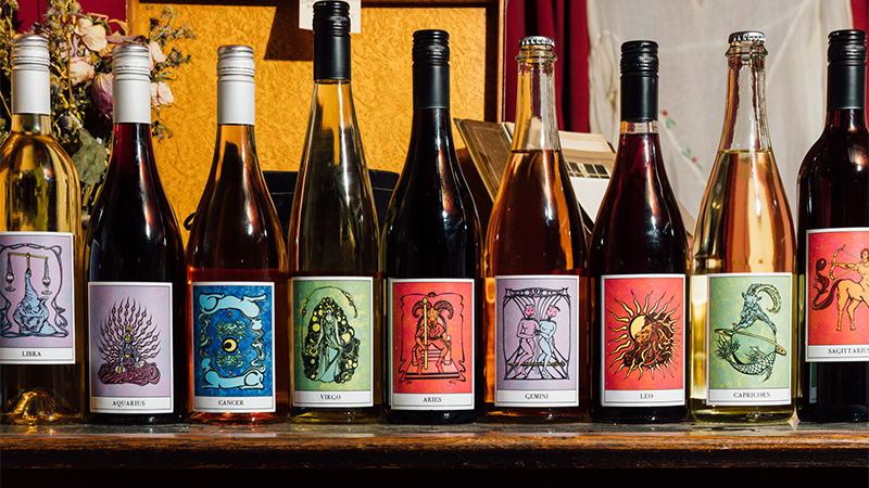 Sun Moon Rising is a newcomer wine label not only inspired by the zodiac signs, but completely built upon them. 