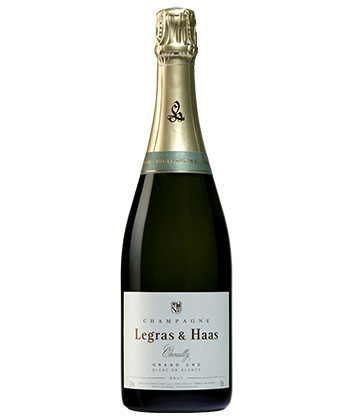 Legras & Haas Blanc de Blancs Grand Cru Brut NV is one of the best Champagnes for 2024. 