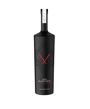 XXI Martinis Chocolate Peppermint is one of the best large-format, bottled cocktails for holiday hosting. 