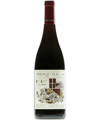 Presqu’ile Winery ‘Presqu’ile Vineyard’ Pinot Noir 2022 is one of the best Thanksgiving wines for 2024. 