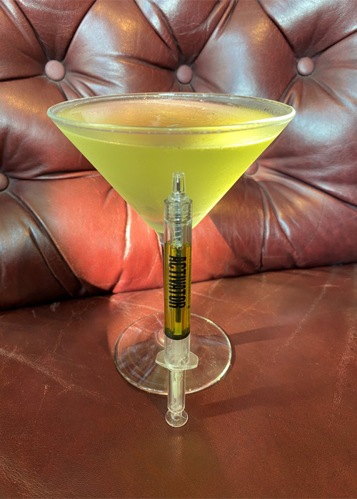 Music Box Theater developed a slime green Apple Martini called The Substance for the movie's premiere. 