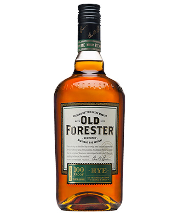 Old Forester Single Barrel Barrel Strength is one of the most underrated cask-strength bourbons, according to bartenders. 