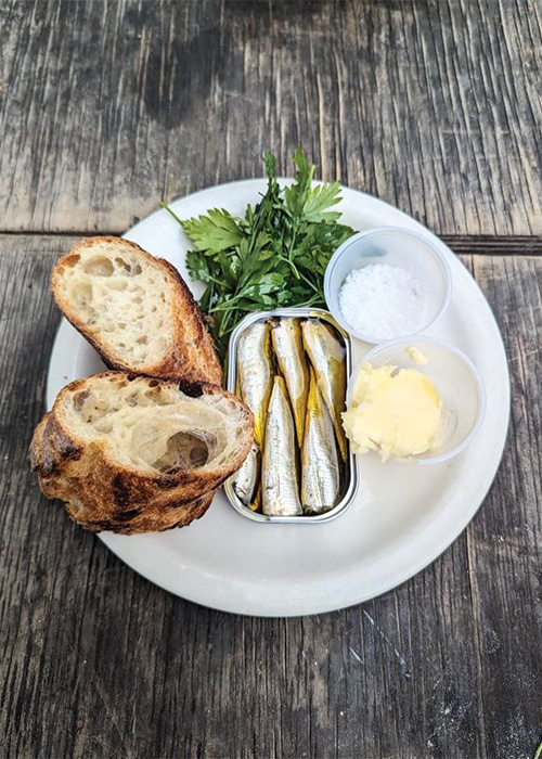 Tinned fish is one of the best wine bar small plates. Check out the rest of the ranking here. 