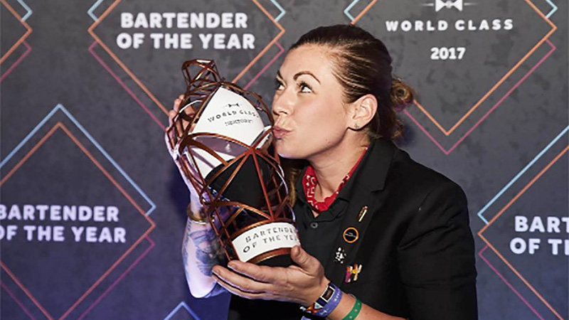 Kaitlyn Stewart, a Canada-based bartender and spirits educator, became the second woman to win World Class and be crowned Diageo’s Bartender of the Year in 2017.