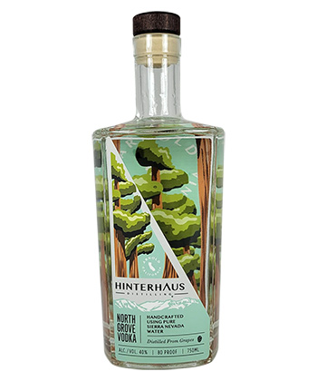 Hinterhaus Distilling North Grove Vodka is one of the best spirits for 2024. 