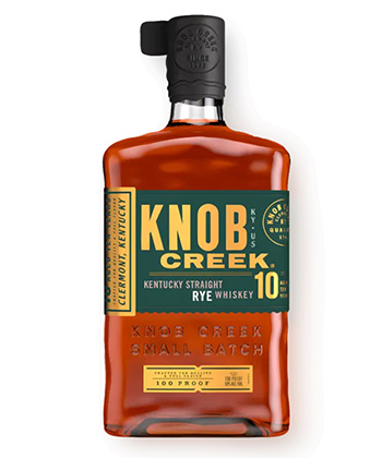 Knob Creek 10 Year Old Rye is one of the best spirits for 2024. 