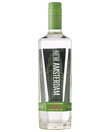 Stratusphere London Dry Gin by New Amsterdam is one of the best spirits for 2024. 