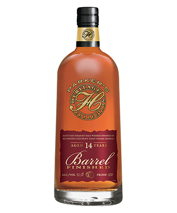 Parker's Heritage 14 Year Cognac Barrel Finished Malt Whiskey (2024) is one of the best spirits for 2024. 