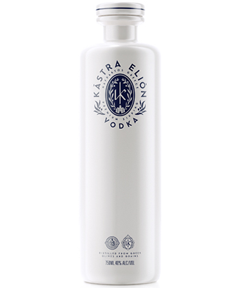 Kástra Elión Vodka is one of the best vodkas to gift this holiday season (2024). 