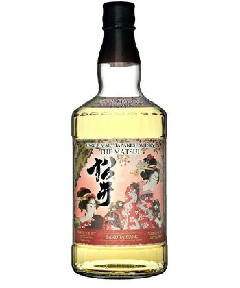 The Matsui Single Malt Sakura Cask Whisky is one of the best Japanese whiskies for 2024. 