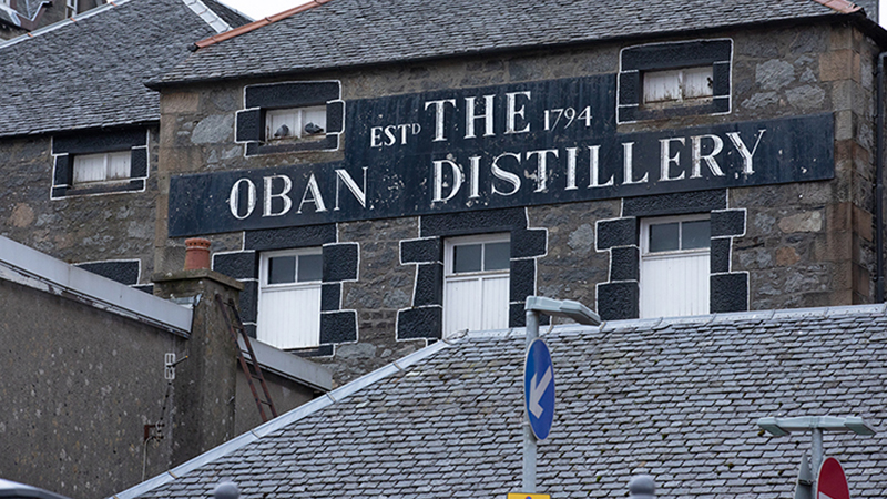 Oban Distillery in Oban, Argyll, Scotland is one of the world's oldest distilleries. 