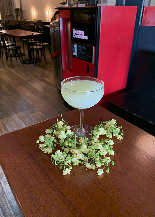 The Linden Sour, made using locally sourced ingredients with a technique learned from the team at San Francisco's True Laurel. 