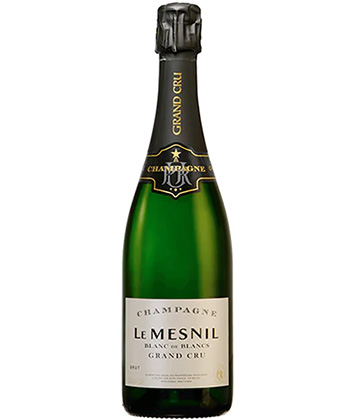 Le Mesnil Blanc de Blancs NV Grand Cru Champagne is one of the best wines to gift, according to sommeliers. 