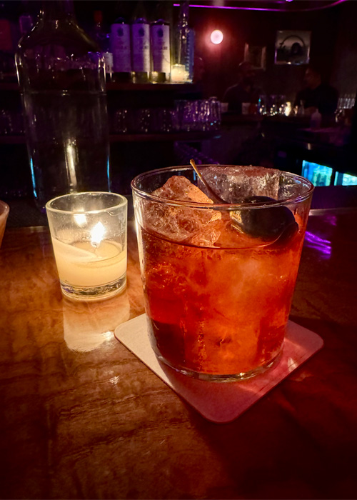 Salad Negroni at Bar Snack is one of the best things to drink in NYC in December 2024. 