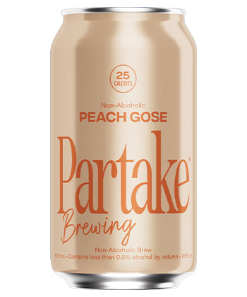 Partake Brewing Peach Gose is one of the best nonalcoholic beers for 2025. 