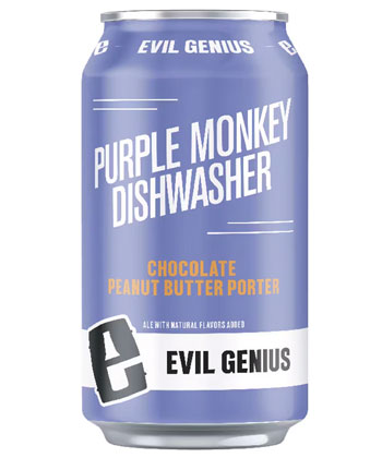 Evil Genius Beer Co.: Purple Monkey Dishwasher is one of the weirdest beer names of all time. 