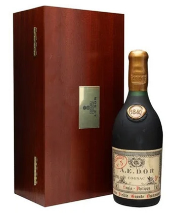 A.E. Dor Tres Vieille Reserve No. 5 Louis-Philippe Grande Champagne is one of the most expensive Champagnes in the world. 