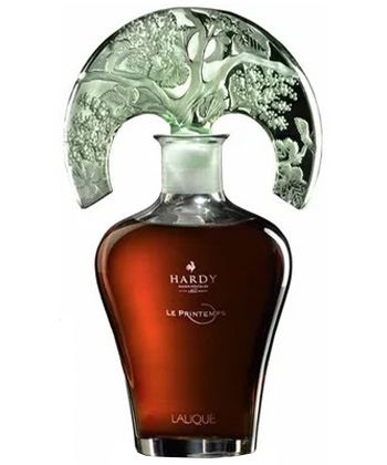 A Hardy Le Printemps Lalique Crystal Decanter Grande Champagne is one of the most expensive Cognacs in the world. 