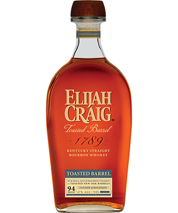 Elijah Craig Toasted Barrel Bourbon Whiskey is one of the best bourbons for 2025. 