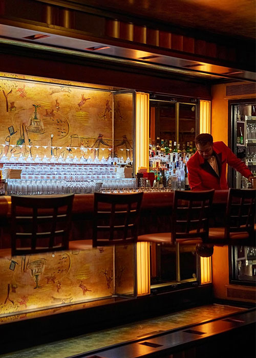 Bemelmans Bar: Always at the Carlyle is one of the most expensive cocktails in NYC right now. 