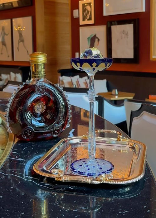 The Bar at Baccarat Hotel: The Crystal Elite is one of the most expensive cocktails in NYC right now. 