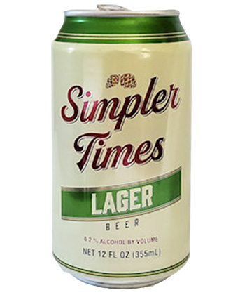 Simpler Times Lager is one of the best beers from Trader Joe's. 