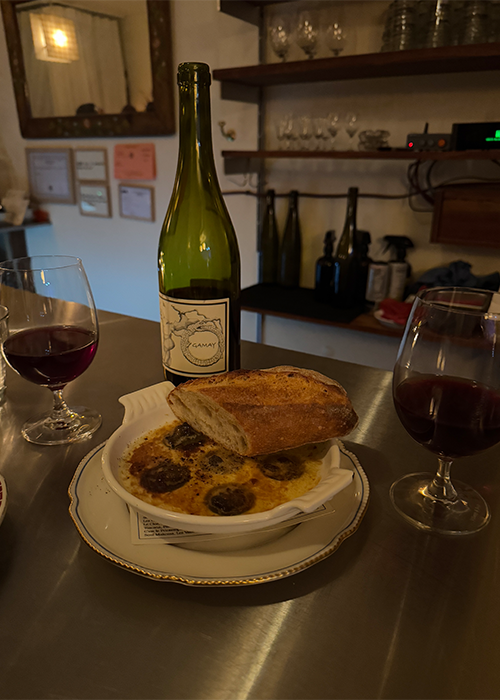 A Glass of Bubbles (and a Bottle of Gamay) at Ha’s Snack Barn is one of the best things to drink in NYC right now. 