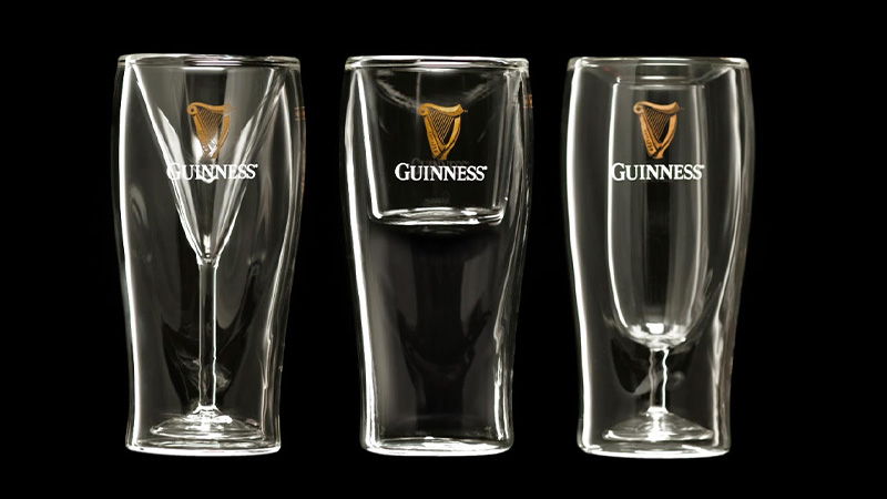 The Guinness Signature Cocktail Glasses are one of the many Guinness glasses in existence.